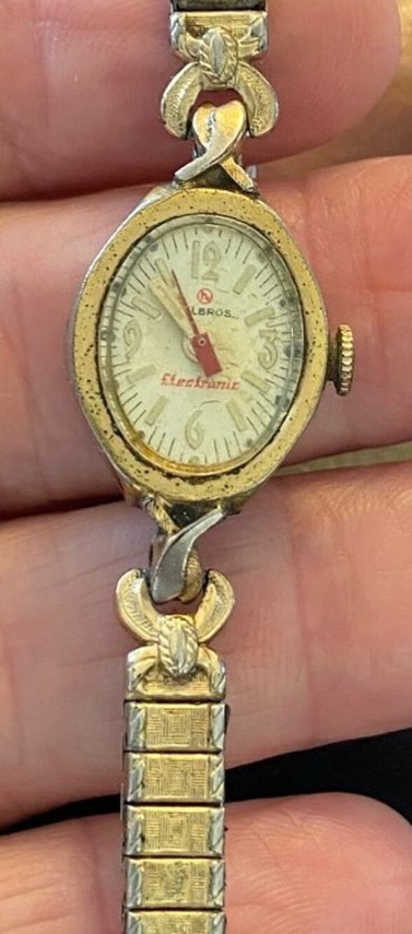 VTG Women's 17mm Gold Tone Jules Racine Watch, 17 Jewel Manual, REPAIR